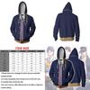 Jojos Bizarre Adventure Cosplay Hoodie Mens Stylish Zipper Jacket With Long Sleeves