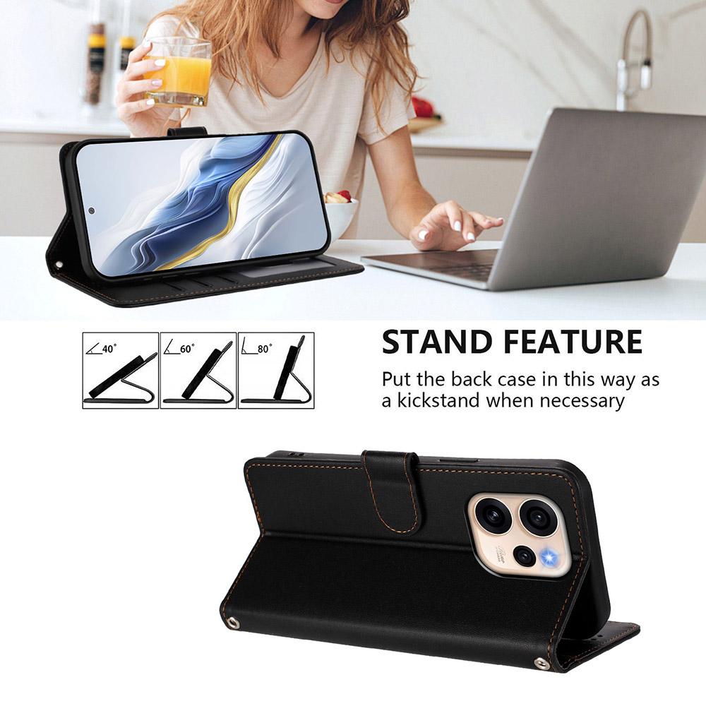 Стильный кожаный чехол для телефона Realme 13 12 GT 8 Pro V70 Note 70 70T 60 60X 50 Narzo 80 Lite C63 C61 C53 P1 с кошельком для карт