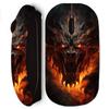 Wireless Mouse - Maniacase - Black Fire Dragon - Optical - USB - Nano USB Key Included