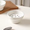 Ceramic Dipping Sauce Bowl Creative Double-layer Filter Soup Bowl Hot Pot Drip Oil Bowl  Home