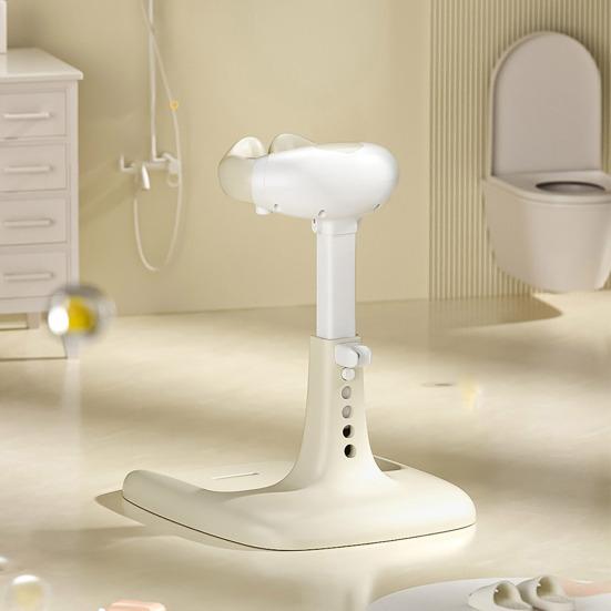 Yousheng Baby Shower Rack with Anti-Slip Pad Adjustable Height Easy Installation Toddler Shower Support Duck Design Baby Bathtub Stand