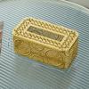 Металлический полый держатель для салфеток из железа, бытовой ящик для хранения салфеток, декоративная коробка для гостиной, кабинета, спальни, кухни, дома