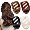 Curved Oval Updo Hair Claw - Temperament Shark Clip