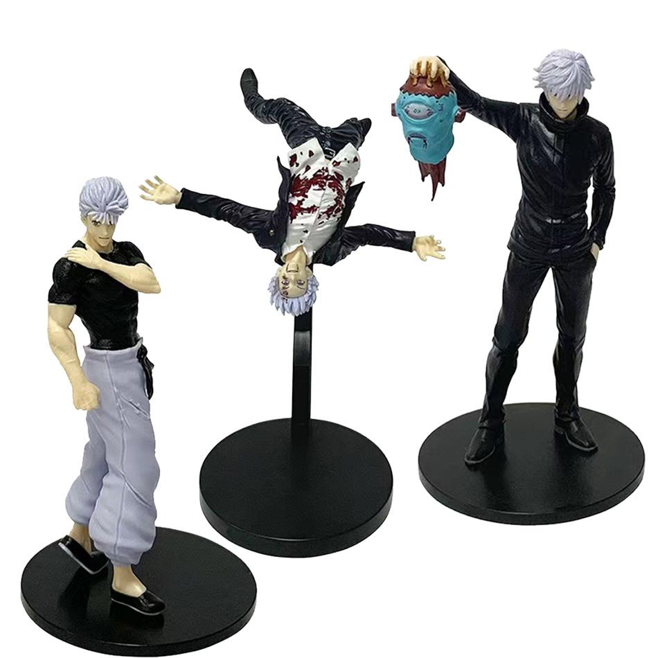 Набор аниме-фигурок Jujutsu Kaisen 19 см Сатору Годжо Фушигуро Мегуми ПВХ Модель Игрушки для Коллекции и Украшения Подарок