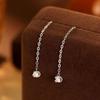 Banyan Tree S999 Silver Ruyi Knot Tassel Face-Slimming Earrings - Women's Luxury Niche 2024