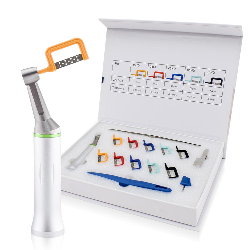 Dental Interproximal Enamel Reduction Kit Reciprocating IPR System Electric contra angle With 10 PCS Automatic Strips For Orthod