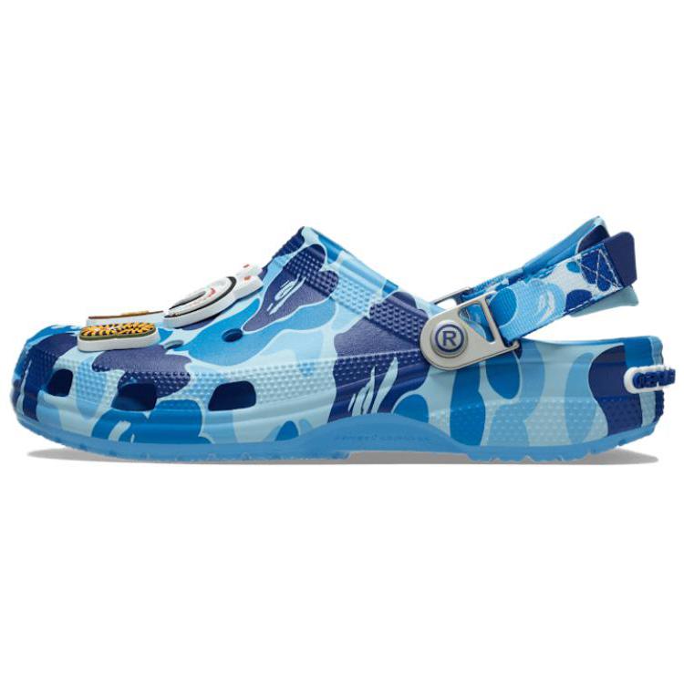 BAPE x Crocs Classic Clog ABC Camo - Синие Унисекс Кроссовки 209627-4TB