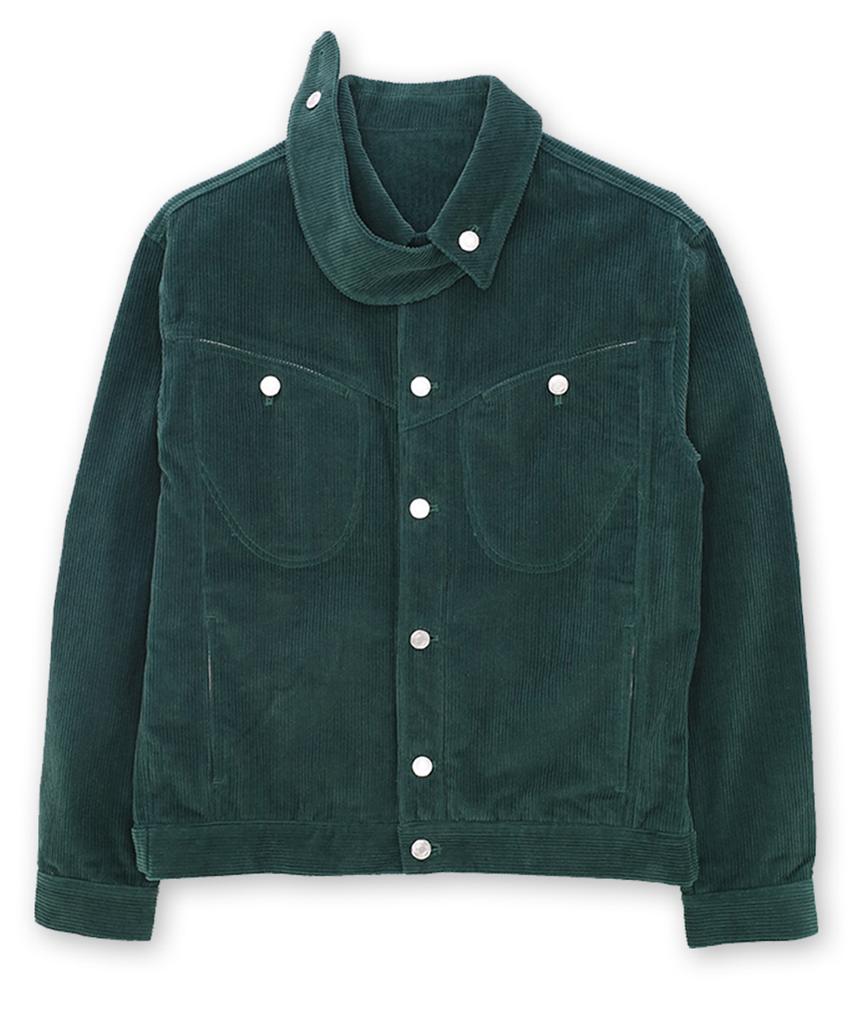 Fouronesixzero Corduroy Panel Collar Jacket_Ver Balance(Green)