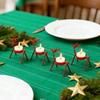 Premium Standing Christmas Reindeer Tealight Holders Elegant Rust-Proof Candlestick Iron Metal Stable Xmas Decor Festivel