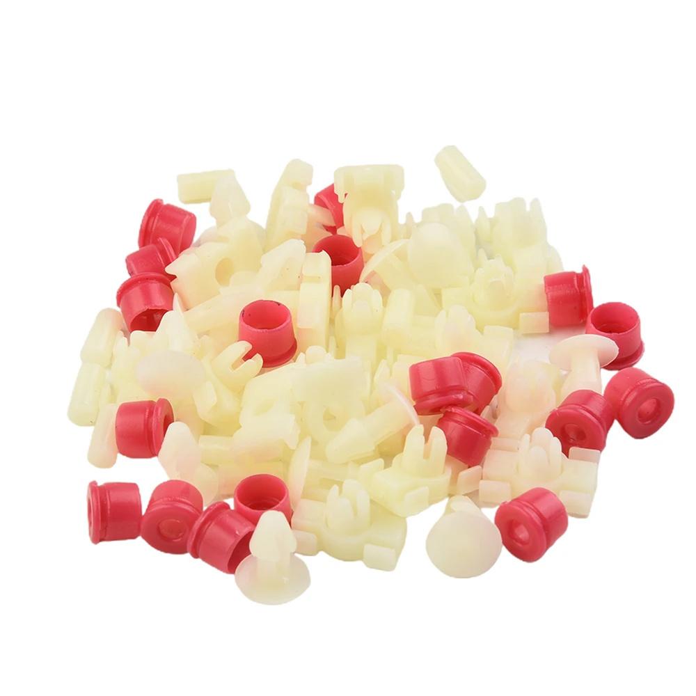 60 шт. Зажимные заглушки Громметы Уплотнительная лента для двери Клипсы отделки для Mercedes-Benz W123