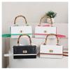2023 New Crocodile Pattern Bamboo Bag Fashion Ladies Small Square Bag Personality Bag Retro Shoulder Handbag