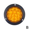 16 24 LED Tail Light 4" Round Red Stop Brake Turn Trailer Light For RV Truck Universal Car Signal Brake Rear Warning Tailli F8K1