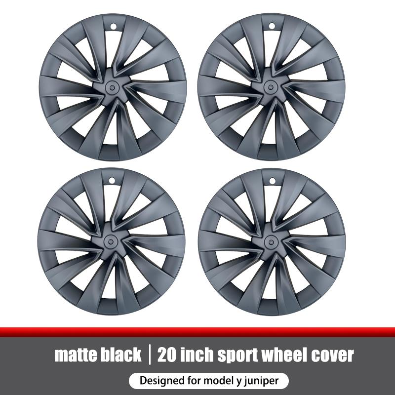 4PCS Hub Caps for Tesla Model Y Juniper 20-Inch Wheel Cover Performance Replacement Helix 2.0 Wheels Full Rim Accessories 2025