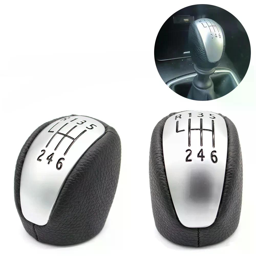 Для Renault/Laguna MK3 2007-2014 PU 6-ступенчатая механическая ручка переключения передач, кожаный рычаг переключения передач, ручной шарик 2008 2009 2010 2011 2012 2013