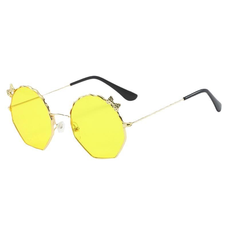 Cute Bow Children'S Glasses Sunglasses Trendy Versatile Sunglasses Children'S Metal Glasses