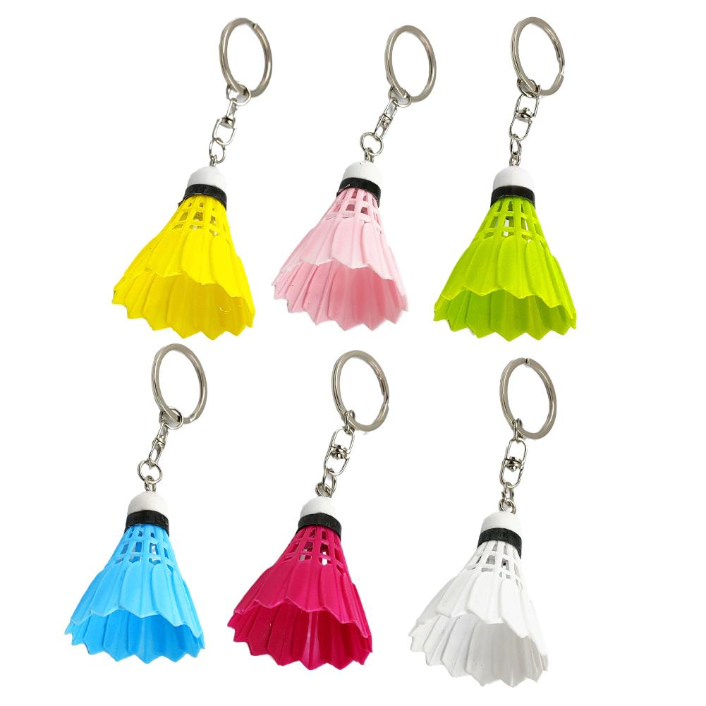 Mini Simulation Badminton Keychain Pendant Sports Ornaments Gift Small Keychain C6G1