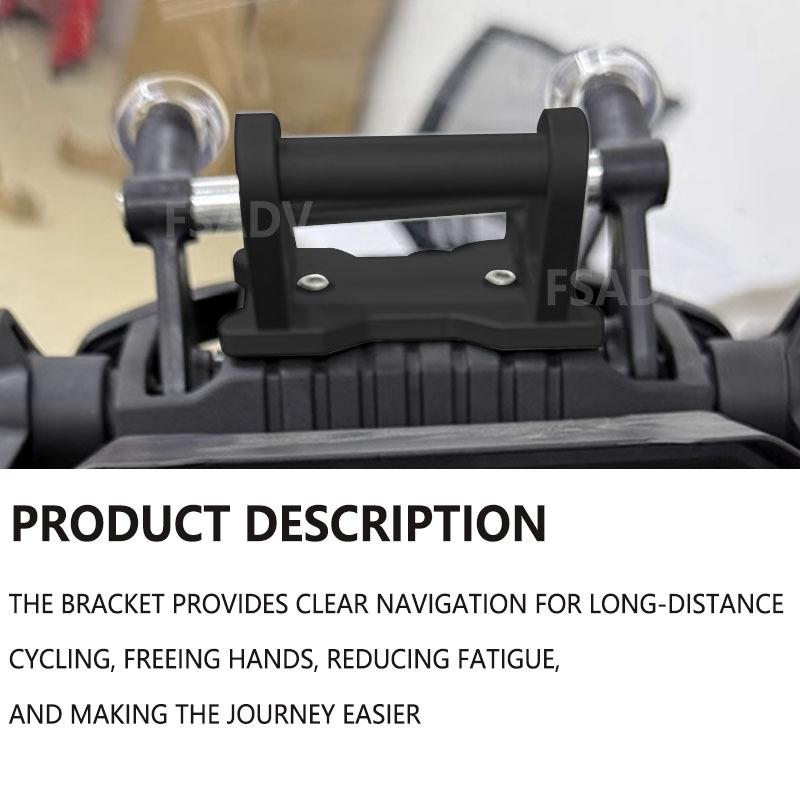 Aluminum GPS Phone Holder Stand Navigation New Extension Bracket For CFMOTO 450MT 450 MT 2024 2025 Motorcycle Accessories