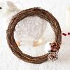 Christmas Natural Dried Flowers Rattan Artificial Handmade Wreath Wedding Christmas Decor DIY Hanging Weaved Garlands Crafts