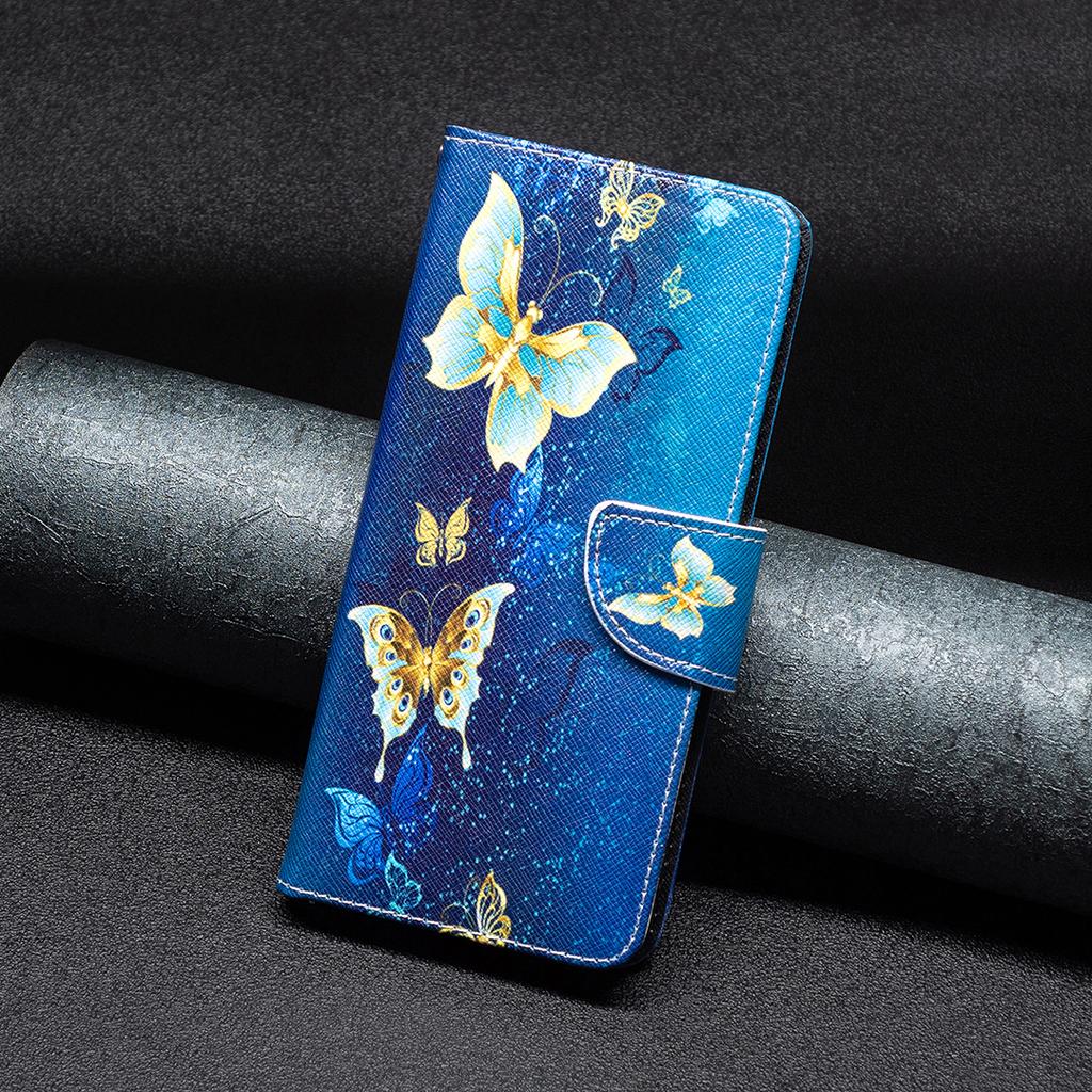 Кожаный чехол-книжка для телефона Infinix Hot 40/Hot 40 Pro, защитная обложка-кошелек с принтом