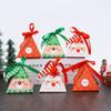 12pcs Christmas Goody Boxes,Triangle Christmas Packing Box Snowman Santa Claus Reindeer Styles Merry Christmas Cookie Gift Box for Candy Chocolates