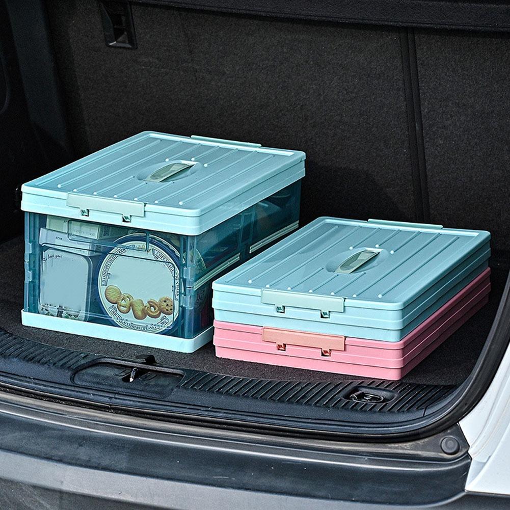 Household Transparent Storage Box Car Trunk Storage Box Finishing Box Sundries Book Box Storage Box