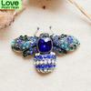 Vintage Luxury Crystal Bee Brooches For Women Lady Rhinestone Insect Fashion Badges Exquisite Brooches Pins Suit Office Jewelry