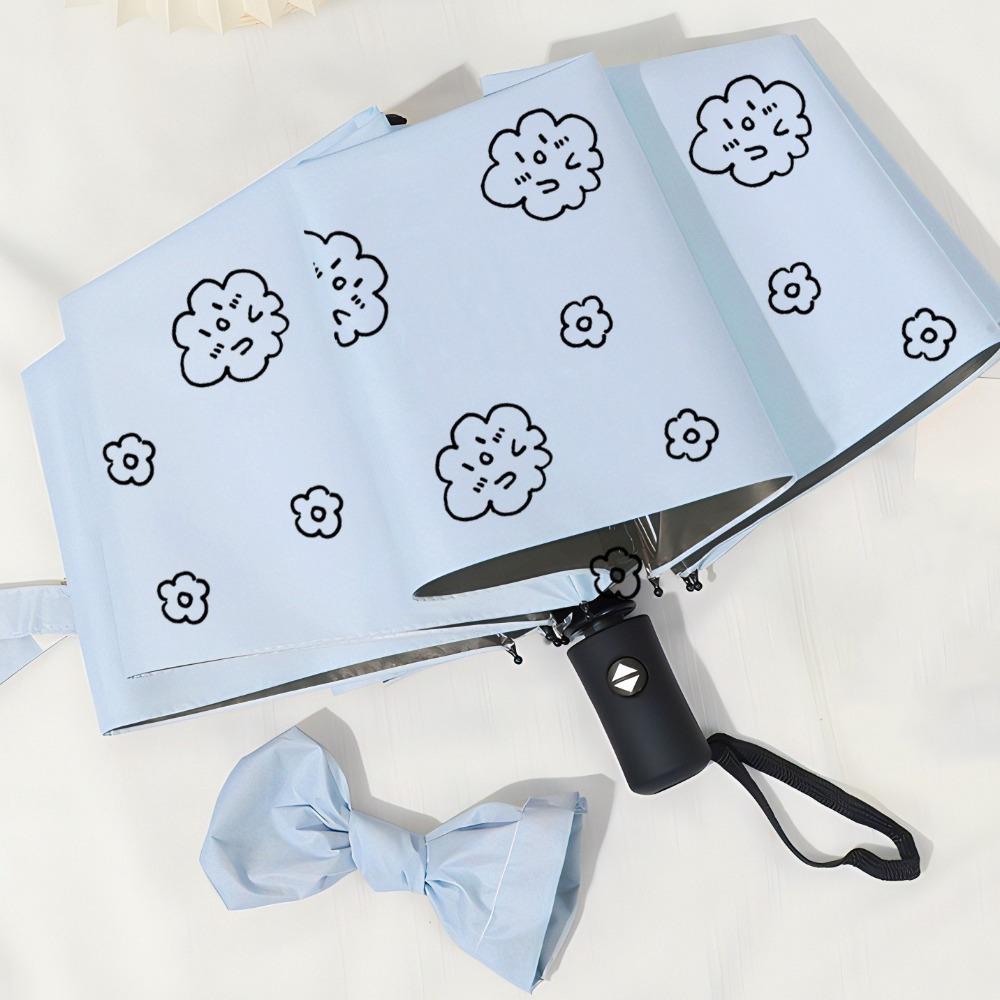 Fully Automatic Portable Folding Umbrella Cartoon Pattern Dual Use Umbrella Travel