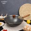 Aigesen Изысканный чугунный вок с круглым дном для жарки, Серия «Удачи»