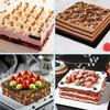 DIY Stainless Steel Baking Mould Square Dessert Baking Mould Adjustable Cake Mold  Cake Shop