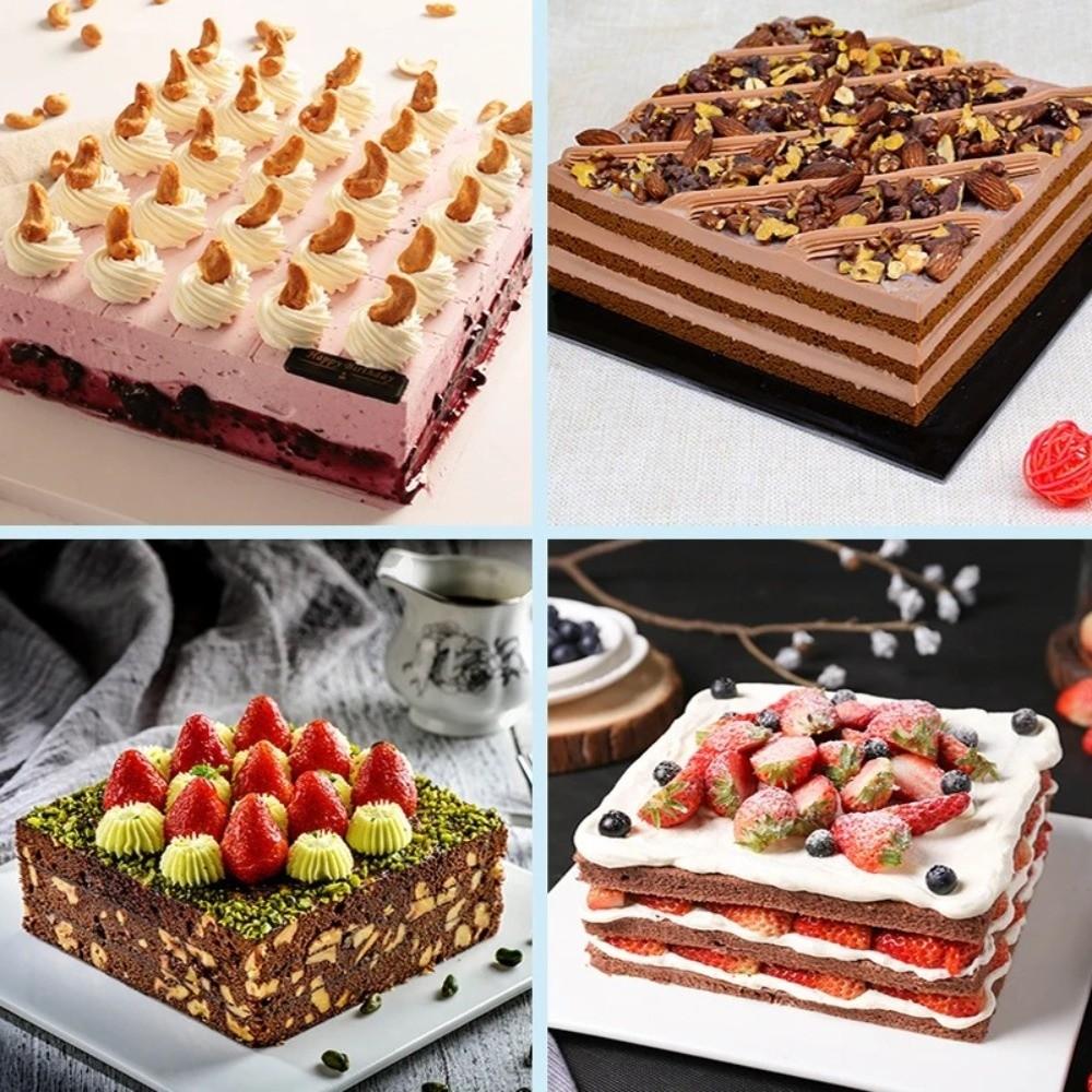DIY Stainless Steel Baking Mould Square Dessert Baking Mould Adjustable Cake Mold  Cake Shop