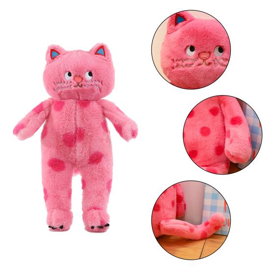 Плюшевая кукла в форме кота в горошек, плюшевая игрушка, прочная, мягкая, удобная, мягкая игрушка для украшения дома
