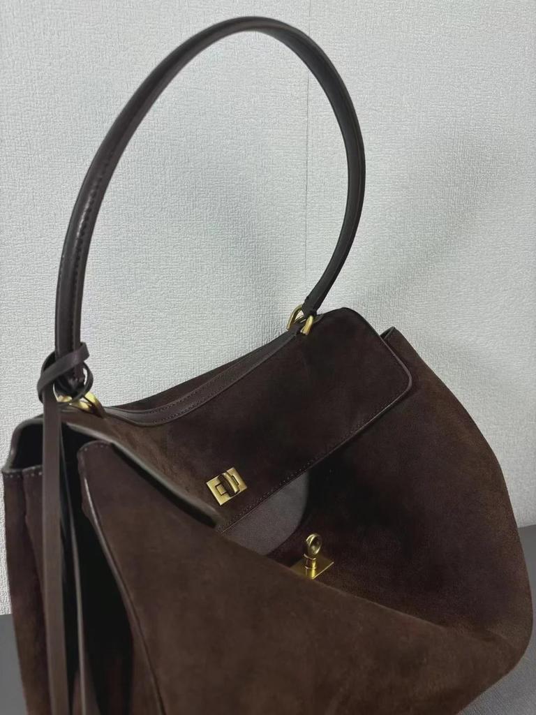 Роскошная сумка-тоут Rodeo Suede Frosted Tote от B: Большая сумка и кроссбоди в европейско-американском стиле
