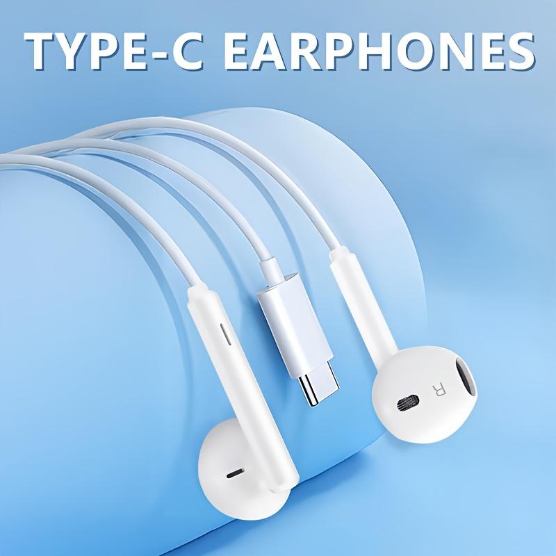 Проводные наушники Type-C для мобильных телефонов iPhone 16/15, внутриканальные, для iPad, с плоской головкой, Samsung, , vivo, OPPO. OnePlus