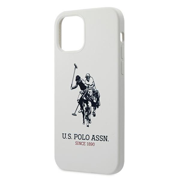 Etui do iPhone 12 US Polo Silicone Collection Białe