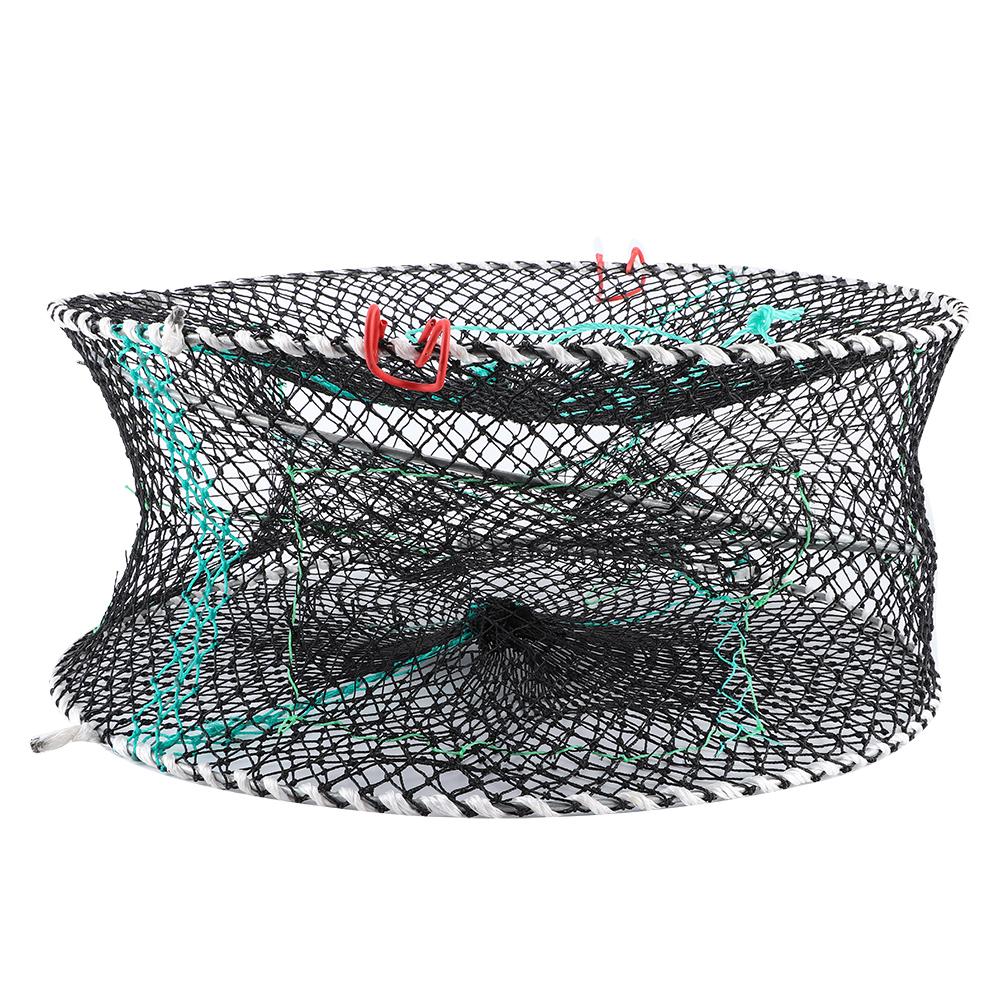Portable Collapsible Crab Traps Foldable Crabbing Net for Lobster Shrimp Cast Mesh Fishing
