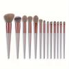 13-Piece Pro Soft Fluffy Makeup Brush Set Premium Cosmetic Eyeshadow Blending Brushes Kit for Women ABS Plastic Rod and Gentle Polyester Bristles