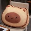 Мультяшная Тостовая Капибара Кошка Плюшевые Игрушки Милый Животный Подушка Подушка для Сна Набитая Мягкая Подушка для Спинки Дивана Подарки на День Рождения
