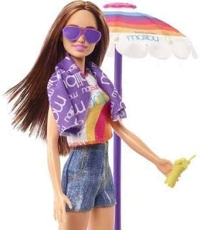 Barbie Loves The Ocean Beach Кукольный игровой набор Malibu Brunette & -