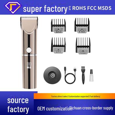 B9-1 Электрическая машинка для стрижки волос с ЖК-дисплеем: Инструмент для бритья и подравнивания для домашнего и салонного использования.