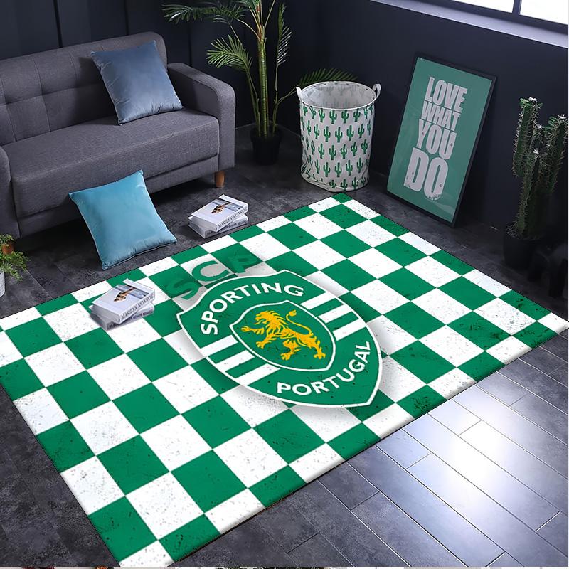 1PC rug Sporting football Crest Carpet, Chair Rug,Area Rug for Office Bedroom living rooms bedroom, Doormat decor Christmas fan gifts
