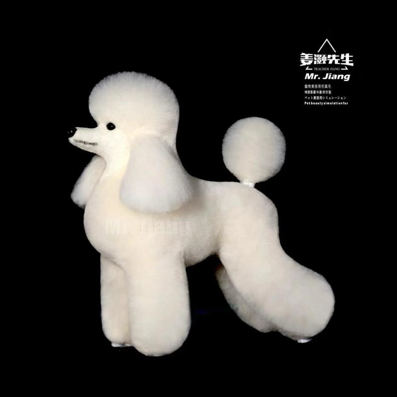 Mr. Jiang Poodle Pet Wig Ram Full Body Hair Pet Grooming School Pet Grooming Dog Pet Groomer Practice( No Mannequin)