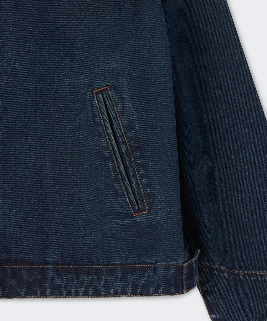 Musinsa Standard Denim Zip-Up Work Jacket [Dark Blue]