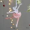 Snowflake Icicle Christmas Pendants Crystal Acrylic Christmas Tree Ornaments Happy New Year Home Table Decor Hanging Pendant