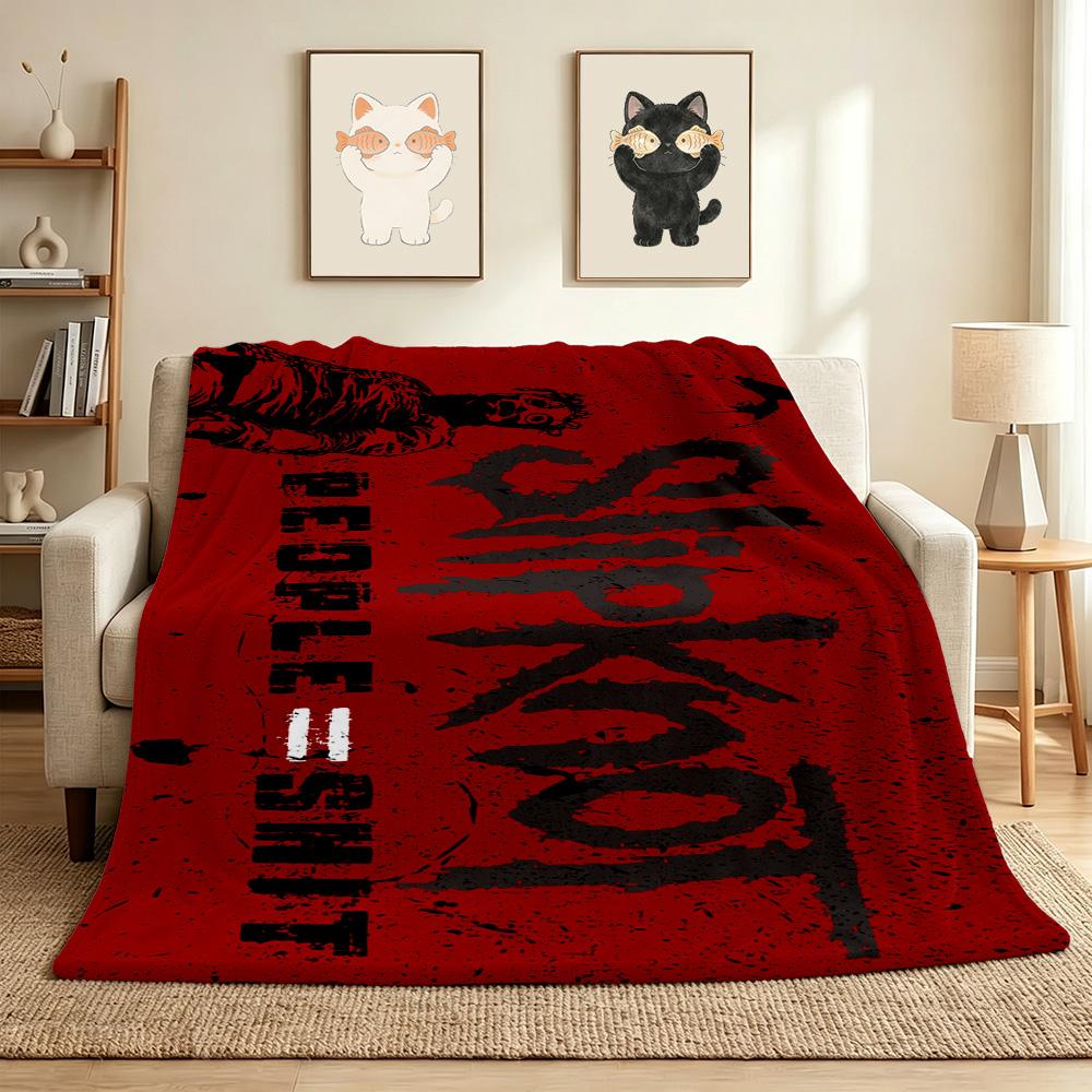 Slipknot Band Flannel Blanket Throw Blanket Soft Warm Sofa Bed Camping home Decor Unique Christmas Gift C926454