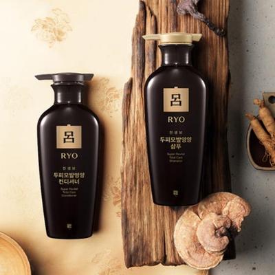 Jinsaengbo Super Revital Total Care Шампунь и кондиционер (для нормальной и сухой кожи головы) 400 мл*2 шт.