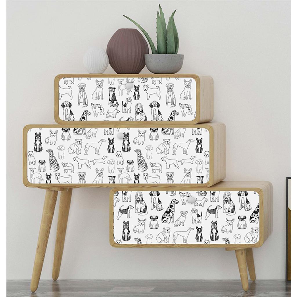 Съемные самоклеящиеся обои для гостиной и спальни (45 см * 300 см Терраццо с акварельными цветами