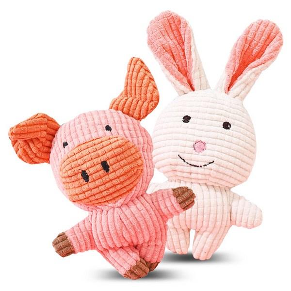 Кукла лучшего друга Dingdongpet pet 17 x 15 см, набор из 2 предметов, кролик, свинья, 1 комплект