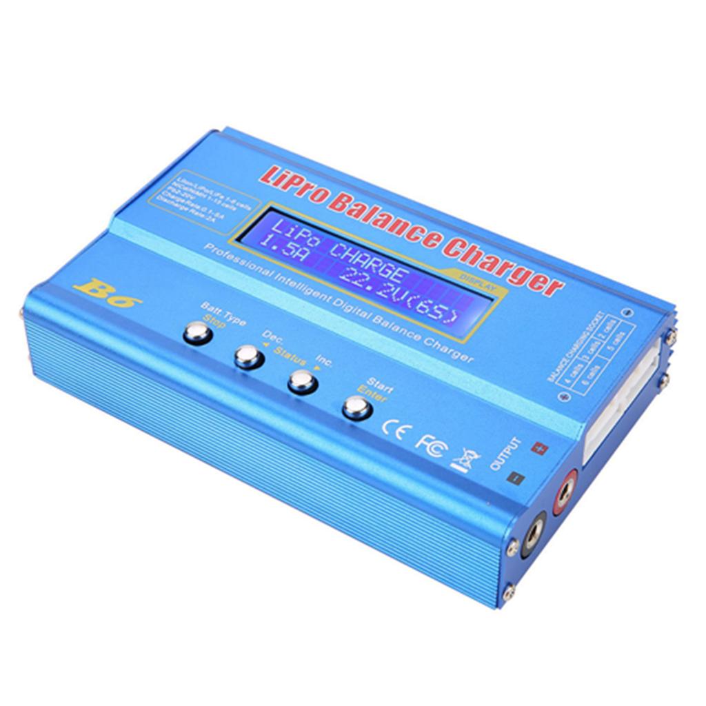 B6 80W Цифровой ЖК-балансир Зарядное устройство для L NiMH RC аккумуляторов(без вилки)