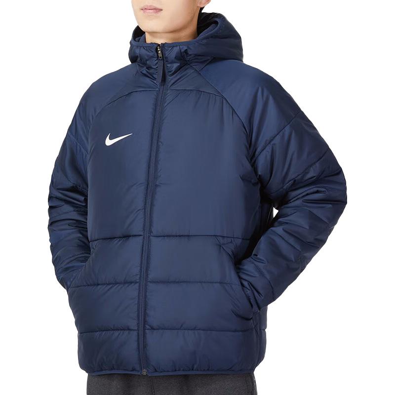 Nike Пуховики Мужские Синие С капюшоном Умеренные Другие DJ6311-451