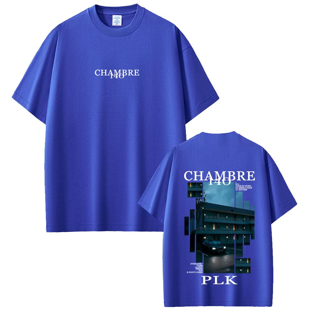 Rapper PLK Chambre 140 Album Graphic Tshirt Summer Unisex Women Hip Hop Fashion Pop Music Tshirt Male Vintage Oversized Streetwear